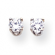 Picture of 14k White Gold A Diamond stud earring