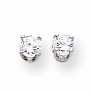 Picture of 14k White Gold A Diamond stud earring