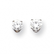 Picture of 14k White Gold A Diamond stud earring