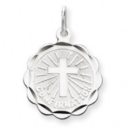 Picture of Sterling Silver Confirmation Disc Charm
