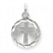 Picture of Sterling Silver Cross Disc Charm