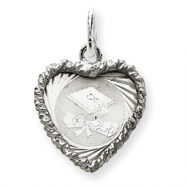 Picture of Sterling Silver Graduation Cap & Diploma Disc Charm