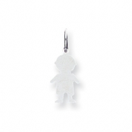 Picture of Sterling Silver Engraveable Boy Disc Charm