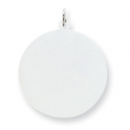 Picture of Sterling Silver Engraveable Round Disc Charm