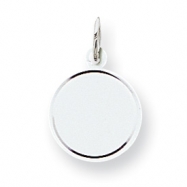Picture of Sterling Silver Engraveable Round Disc Charm