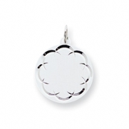 Picture of Sterling Silver Engraveable Round Disc Charm
