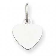Picture of Sterling Silver Engraveable Heart Disc Charm