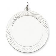 Picture of Sterling Silver Engraveable Round Disc Charm