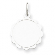 Picture of Sterling Silver Engraveable Disc Charm