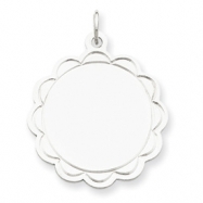 Picture of Sterling Silver Engraveable Disc Charm