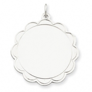 Picture of Sterling Silver Engraveable Disc Charm