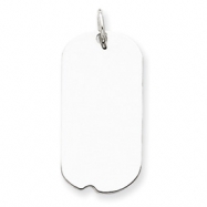 Picture of Sterling Silver Engraveable Dog Tag Disc Charm