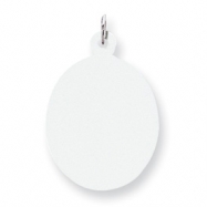 Picture of Sterling Silver Engraveable Oval Disc Charm