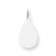 Picture of Sterling Silver Engraveable Teardrop Disc Charm