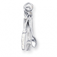 Picture of Sterling Silver Knife,fork & Spoon Charm