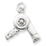 Picture of Sterling Silver Hair Dryer Charm