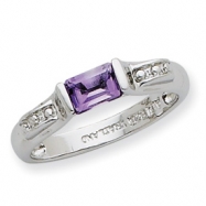 Picture of Sterling Silver Amethyst Ring