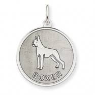 Picture of Sterling Silver Boxer Disc Charm