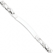 Picture of Sterling Silver Fancy ID Link Bracelet