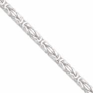 Picture of Sterling Silver 7.5mm Square Byzantine Chain