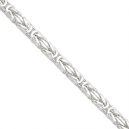Picture of Sterling Silver 7.5mm Square Byzantine Chain