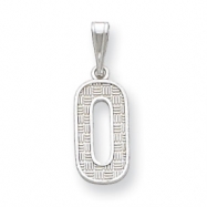 Picture of Sterling Silver Initial O Charm