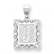 Picture of Sterling Silver Initial J Charm