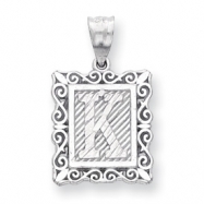 Picture of Sterling Silver Initial K Charm