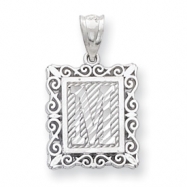 Picture of Sterling Silver Initial M Charm
