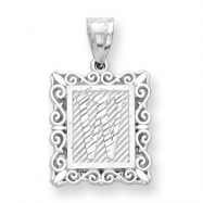 Picture of Sterling Silver Initial W Charm
