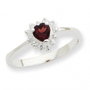 Picture of Sterling Silver Garnet Ring