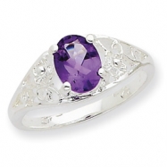 Picture of Sterling Silver Amethyst Ring