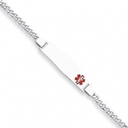 Picture of Sterling Silver Medical ID Curb Link Bracelet