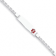 Picture of Sterling Silver Medical ID Anchor Link Bracelet