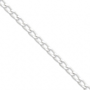 Picture of Sterling Silver 5.1mm Open Link Chain bracelet