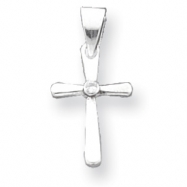 Picture of Sterling Silver CZ Cross Pendant