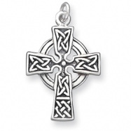 Picture of Sterling Silver Antiqued Celtic Cross Charm