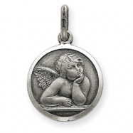 Picture of Sterling Silver Antiqued Raphael Angel Charm