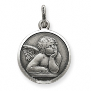 Picture of Sterling Silver Antiqued Raphael Angel Charm