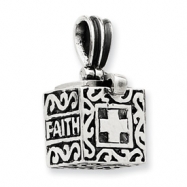 Picture of Sterling Silver Faith & Hope Prayer Box Pendant