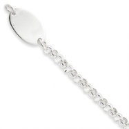 Picture of Sterling Silver Baby Bracelet w/Oval Plate