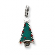 Picture of Sterling Silver Enameled Christmas Tree Charm