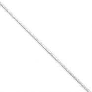 Picture of Sterling Silver 1.5mm Diamond-cut Flat Snake Chain bracelet