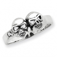 Picture of Sterling Silver Antiqued Skull Ring