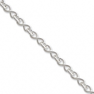 Picture of Sterling Silver 18inch Solid Polished Fancy Figure-8 Link Necklace chain