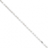 Picture of Sterling Silver 1.5mm Beaded Pendant Chain
