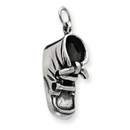 Picture of Sterling Silver Antiqued Baby Shoe Pendant