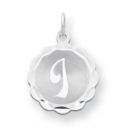 Picture of Sterling Silver Brocaded Initial I Charm