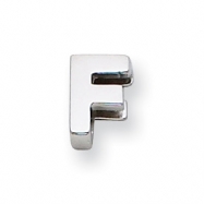Picture of Sterling Silver Initial Slide  F