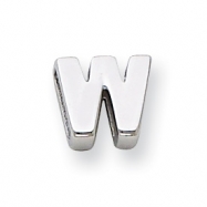 Picture of Sterling Silver Initial Slide  W